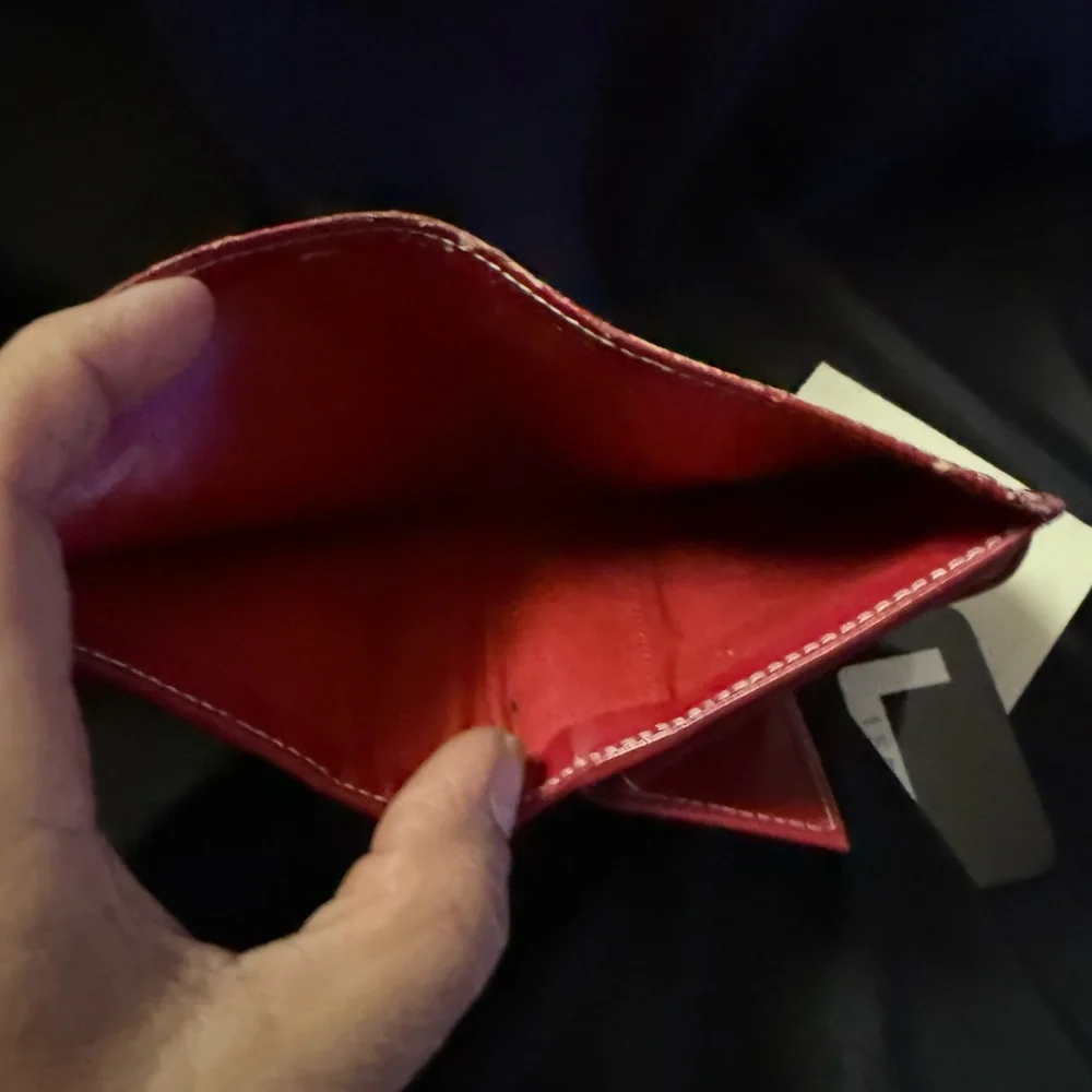 Lancel 90S Leather Distressed Wallet Vintage - Picture 16 of 16